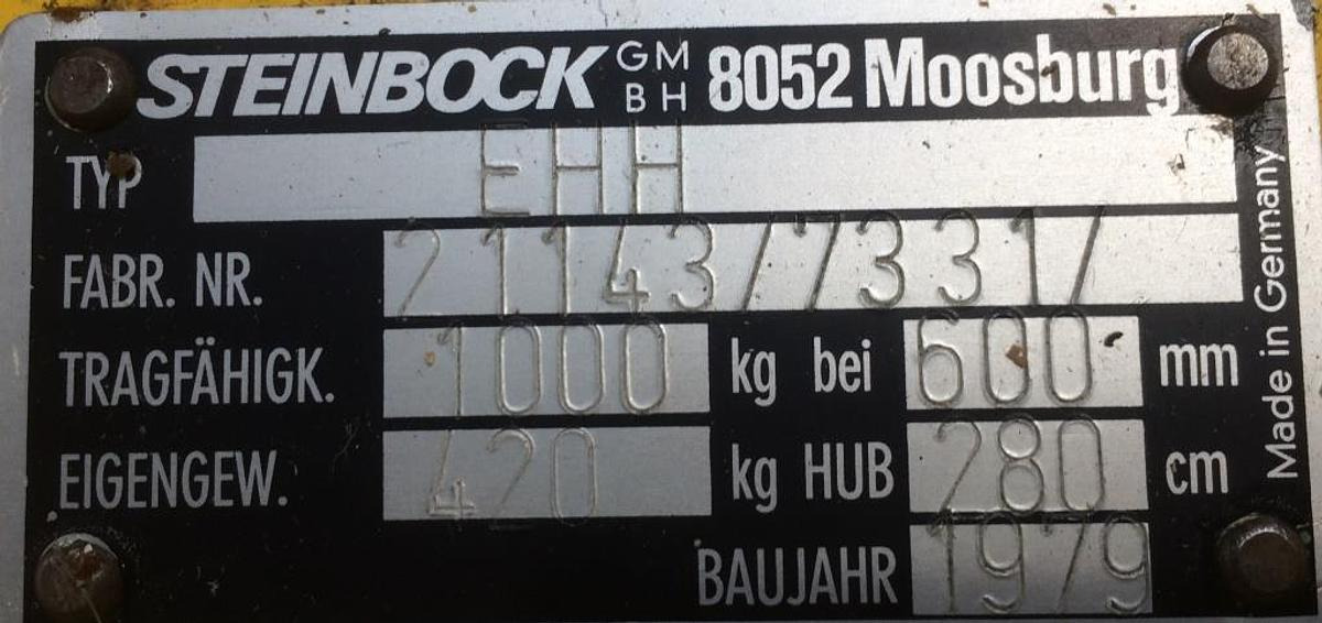 Geh-Hubstapler STEINBOCK - Stacker: picture 4 Geh-Hubstapler STEINBOCK - Stacker: picture 4