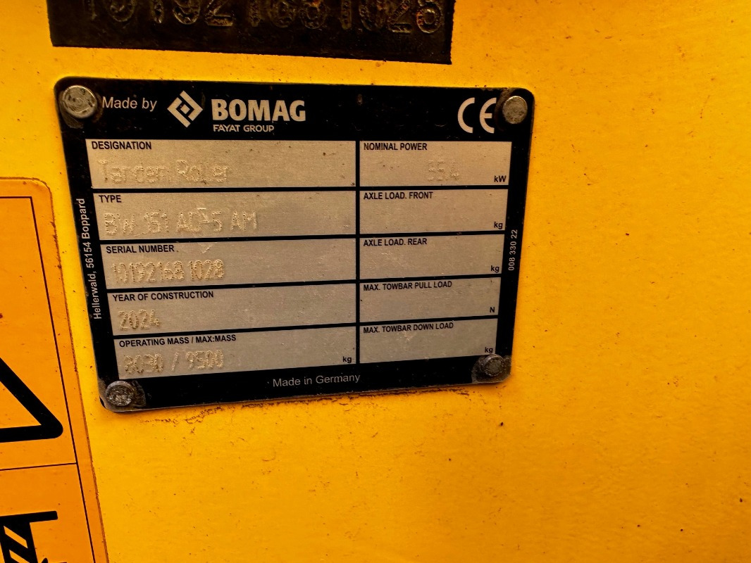 New Road roller BOMAG DE BW 151 AD-5 AM  Stage V/Tier 4f: picture 7