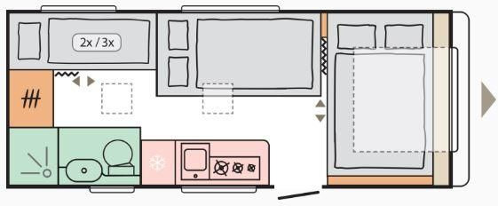 Adria Adora 573 PT* Fb-Temp.*Alde-Warmwasser-Hz. - Caravan: picture 4 Adria Adora 573 PT* Fb-Temp.*Alde-Warmwasser-Hz. - Caravan: picture 4