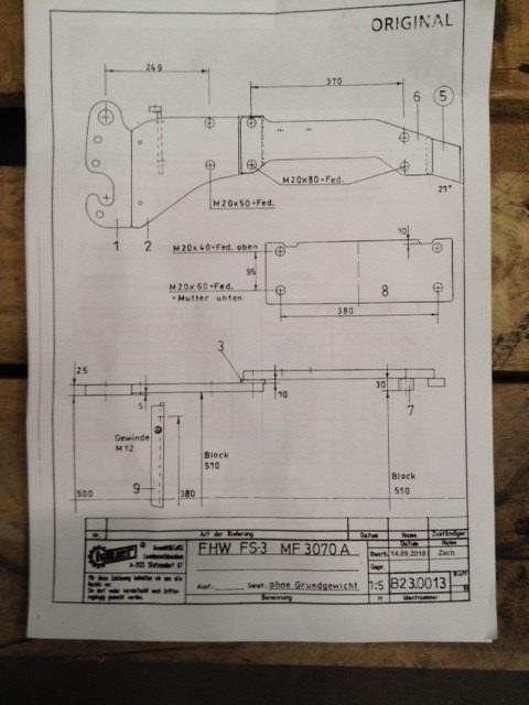 Hauer FS-3 Sidevanger MF 3070 2WD - Spare parts for Agricultural machinery: picture 4 Hauer FS-3 Sidevanger MF 3070 2WD - Spare parts for Agricultural machinery: picture 4