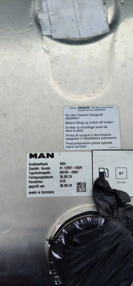 MAN TG3 TGX TGS ZBIORNIK PALIWA KOMPLETNY 460L NOWY - Fuel tank for Truck: picture 5 MAN TG3 TGX TGS ZBIORNIK PALIWA KOMPLETNY 460L NOWY - Fuel tank for Truck: picture 5