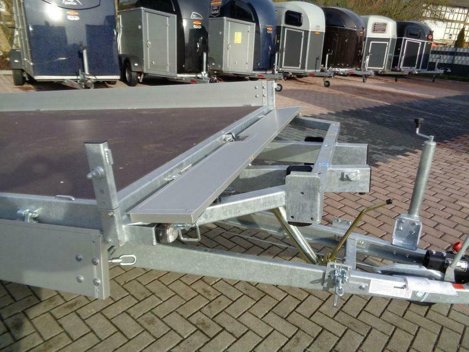 Dropside/ Flatbed trailer Böckmann PKW-Anhänger Universaltransporter kippbar 3,5t: picture 8