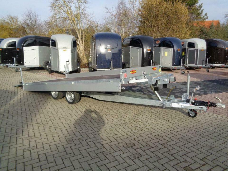 Dropside/ Flatbed trailer Böckmann PKW-Anhänger Universaltransporter kippbar 3,5t: picture 7
