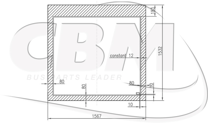 CBM OEM SIDE BAY WINDOW - WABCO (9617230120) - Window and parts for Bus: picture 1 CBM OEM SIDE BAY WINDOW - WABCO (9617230120) - Window and parts for Bus: picture 1