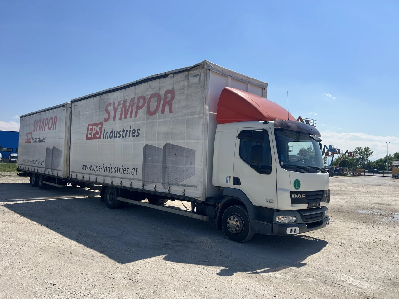 Daf Fa 7.85м., Euro5, Щора, Композиция, Mega, Внос - Curtain side truck: picture 2 Daf Fa 7.85м., Euro5, Щора, Композиция, Mega, Внос - Curtain side truck: picture 2