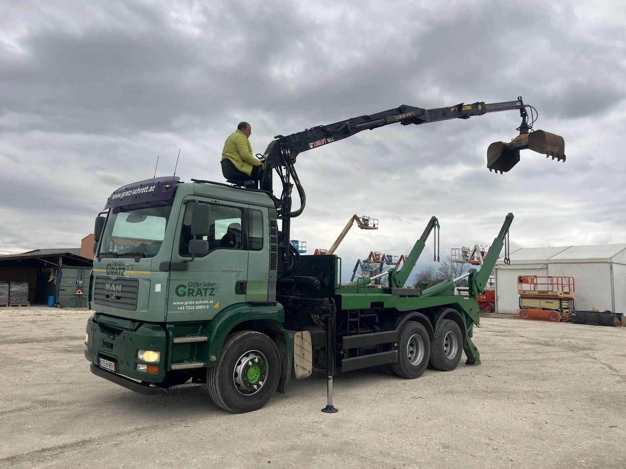 Man Tga 6х4, Кран-Z, Мултилифт - Skip loader truck, Crane truck: picture 1 Man Tga 6х4, Кран-Z, Мултилифт - Skip loader truck, Crane truck: picture 1