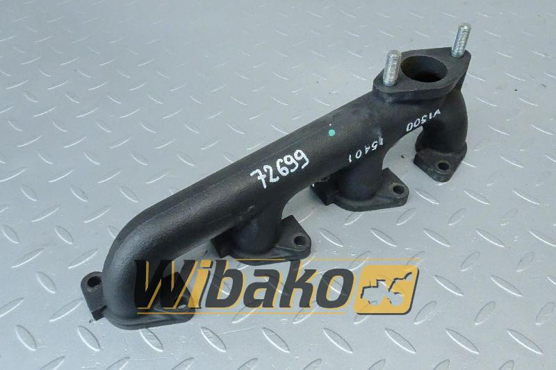Exhaust manifold for engine Kubota V2403 15401-12310 - Exhaust manifold for Construction machinery: picture 1 Exhaust manifold for engine Kubota V2403 15401-12310 - Exhaust manifold for Construction machinery: picture 1