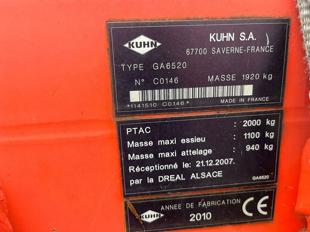 Kuhn 6520  - Tedder/ Rake: picture 2 Kuhn 6520  - Tedder/ Rake: picture 2