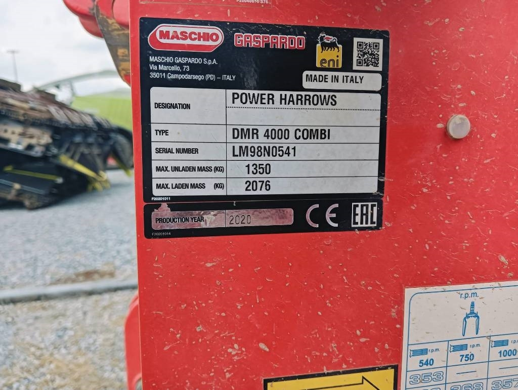 Maschio DMR 4000 - Power harrow: picture 3 Maschio DMR 4000 - Power harrow: picture 3