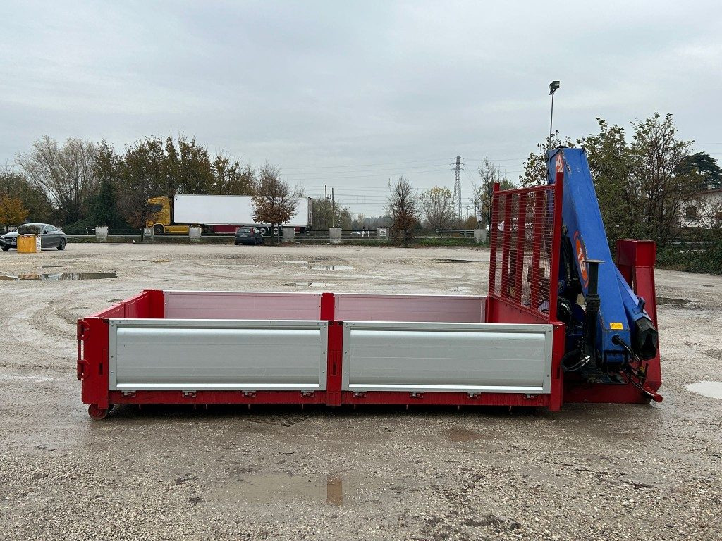 New Roll-off container CONTAINER SCARRABILE NUOVO A PIANALE CON GRU: picture 7