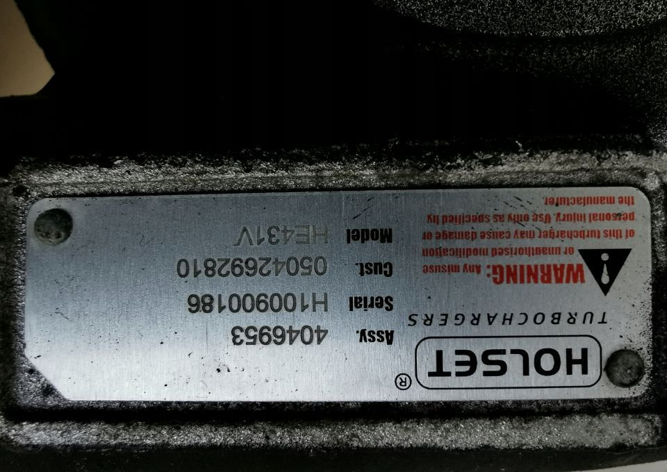 TURBINA IVECO STRALIS TRAKKER CURSOR 8 05042692810 - Turbo for Truck: picture 2 TURBINA IVECO STRALIS TRAKKER CURSOR 8 05042692810 - Turbo for Truck: picture 2