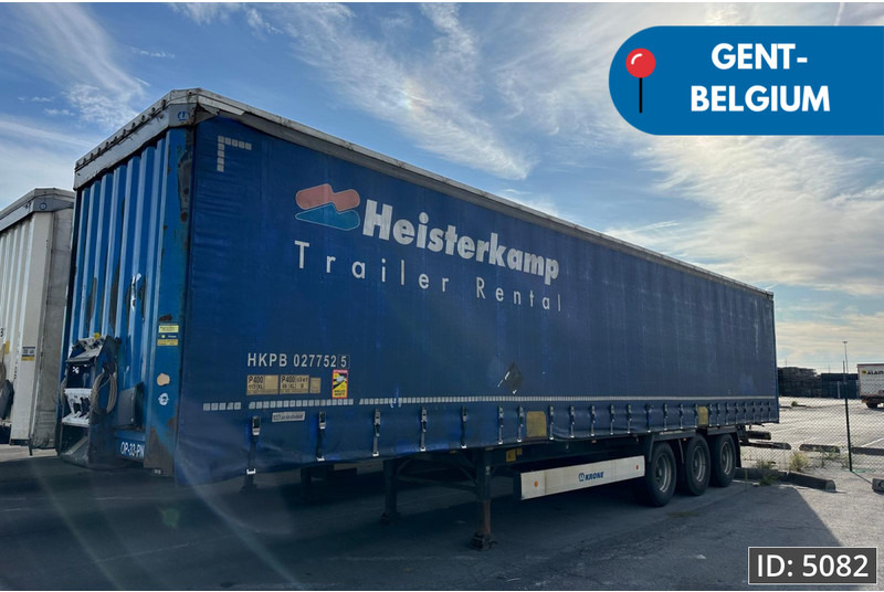 Krone SD / Drum brakes / Huckepack - Curtainsider semi-trailer: picture 1 Krone SD / Drum brakes / Huckepack - Curtainsider semi-trailer: picture 1