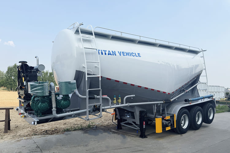 TITAH Bulk Cement Tank Trailer for Slae in Guyana - Tanker semi-trailer: picture 1 TITAH Bulk Cement Tank Trailer for Slae in Guyana - Tanker semi-trailer: picture 1