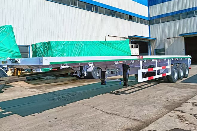 TITAN 3 Axle 40 Ft Flatbed Trailer for Sale in Mauritania - Dropside/ Flatbed semi-trailer: picture 3 TITAN 3 Axle 40 Ft Flatbed Trailer for Sale in Mauritania - Dropside/ Flatbed semi-trailer: picture 3