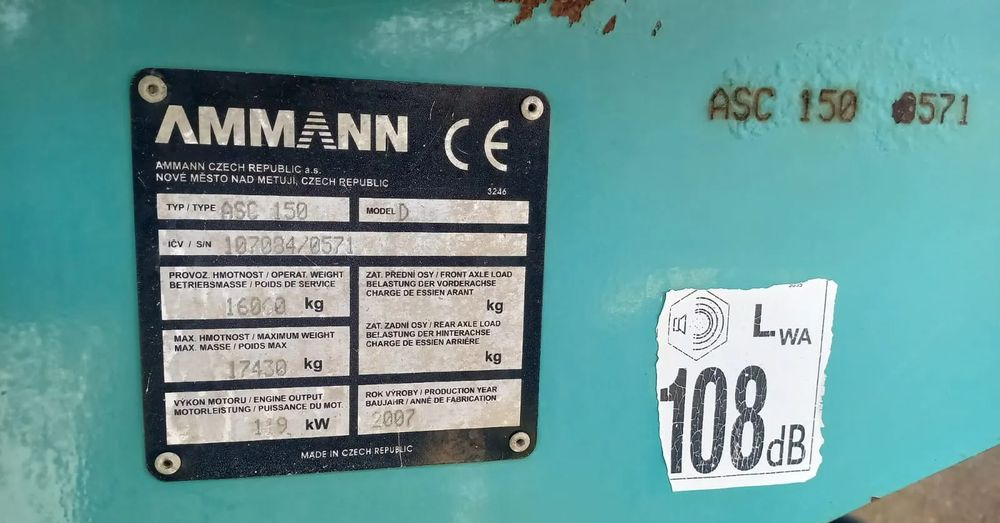 Ammann ASC 150 walec stal guma - Roller: picture 4 Ammann ASC 150 walec stal guma - Roller: picture 4