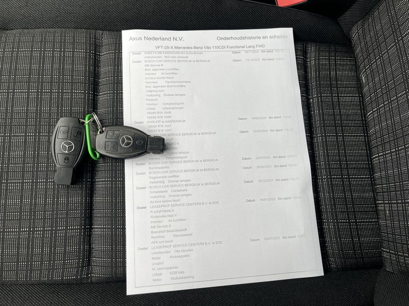 Small van Mercedes-Benz Vito 110 CDI E6 102pk Lang 3p Lease €220 p/m, Airco, Trekhaak,  onderhoudshistorie aanwezig: picture 10
