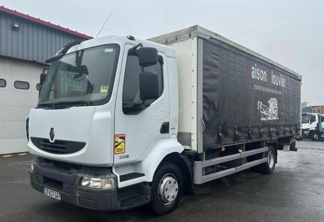 RENAULT MIDLUM 12.220 - Curtain side truck: picture 1 RENAULT MIDLUM 12.220 - Curtain side truck: picture 1