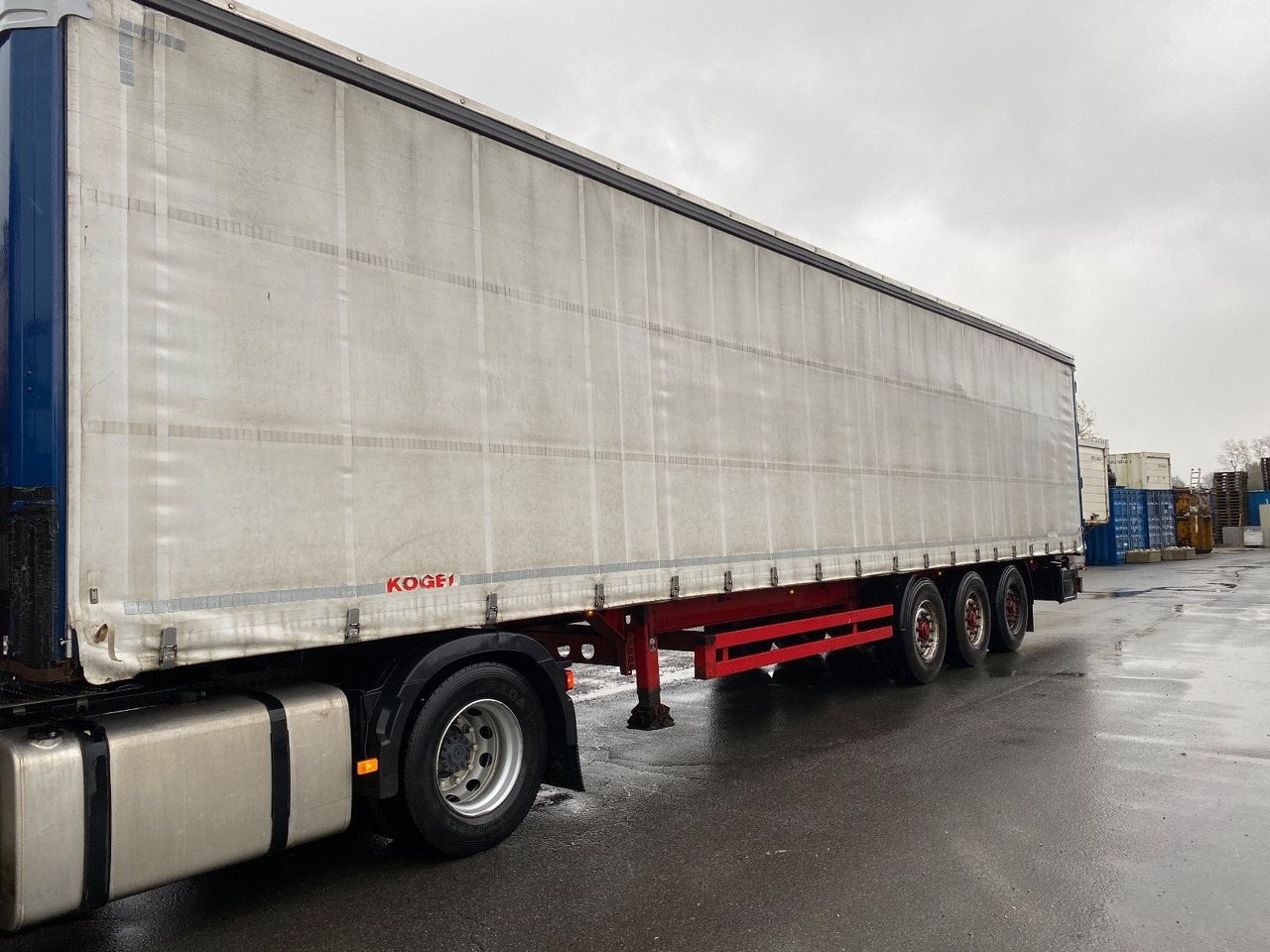 Kögel 3-achs Curtainsider / Edscha/Lenkachse/RSAB - Curtainsider semi-trailer: picture 1 Kögel 3-achs Curtainsider / Edscha/Lenkachse/RSAB - Curtainsider semi-trailer: picture 1