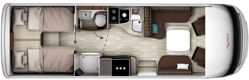 Frankia Titan I 790 GD Solar Klima Keramikv SOG ... - Integrated motorhome: picture 2 Frankia Titan I 790 GD Solar Klima Keramikv SOG ... - Integrated motorhome: picture 2