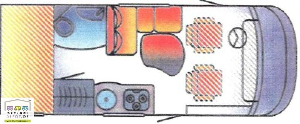 HYMER / ERIBA / HYMERCAR B-Klasse 504 Hubbett Solar Sog Markise - Integrated motorhome: picture 2 HYMER / ERIBA / HYMERCAR B-Klasse 504 Hubbett Solar Sog Markise - Integrated motorhome: picture 2