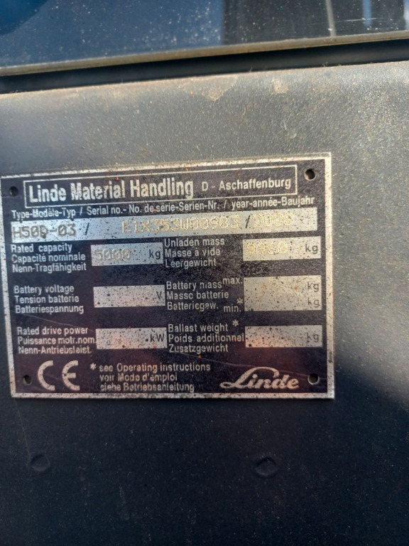 Diesel forklift Gebrauchter Stapler Linde H 50 D - 03: picture 15 Diesel forklift Gebrauchter Stapler Linde H 50 D - 03: picture 15