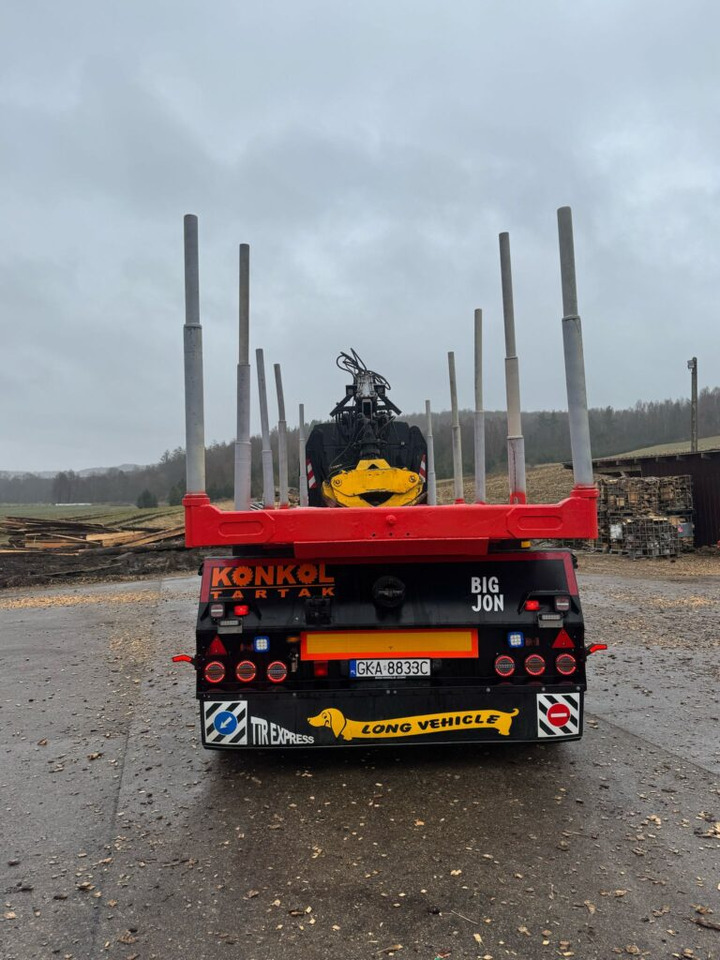 NACZEPA Z DŹWIGIEM DO DREWNA - Timber semi-trailer: picture 2 NACZEPA Z DŹWIGIEM DO DREWNA - Timber semi-trailer: picture 2