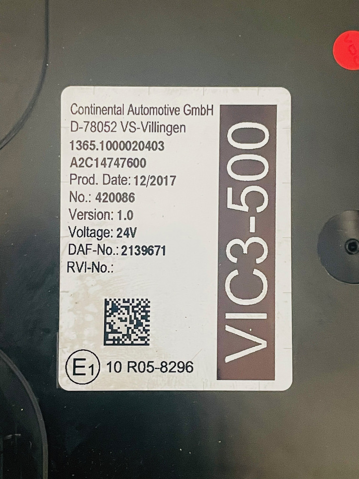 DAF Control Unit VIC3-500 used - ECU for Truck: picture 2 DAF Control Unit VIC3-500 used - ECU for Truck: picture 2