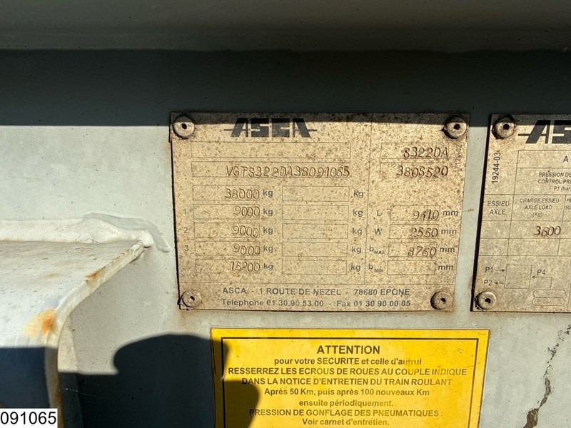 ASCA Chassis 10 / 20 / 30 ft, ADR - Container transporter/ Swap body semi-trailer: picture 4 ASCA Chassis 10 / 20 / 30 ft, ADR - Container transporter/ Swap body semi-trailer: picture 4