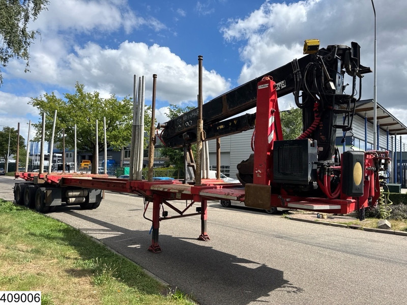 Timber semi-trailer Billaud Chassis Wood transport, Jonsered, Extendable.: picture 8