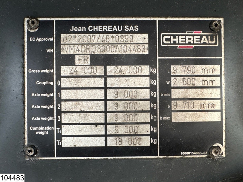 Chereau Autonoom Carrier Vector 1350 - Refrigerated trailer: picture 4 Chereau Autonoom Carrier Vector 1350 - Refrigerated trailer: picture 4