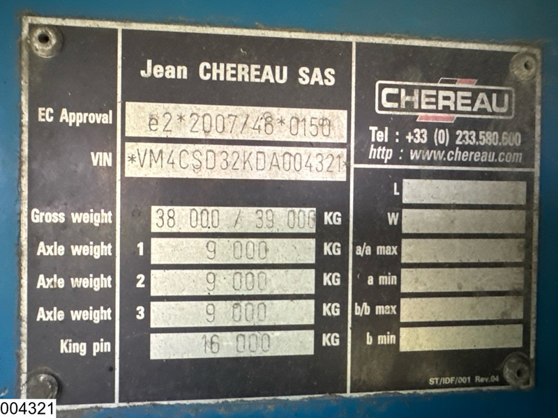 Chereau Koel vries Carrier Vector 1550 - Refrigerated semi-trailer: picture 4 Chereau Koel vries Carrier Vector 1550 - Refrigerated semi-trailer: picture 4