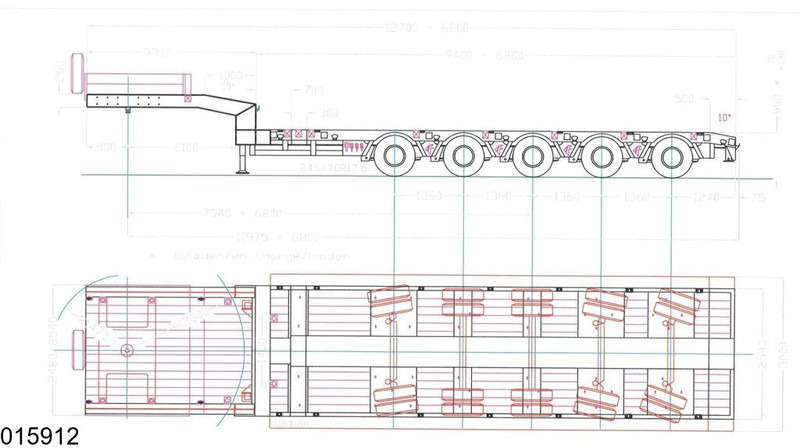 Faymonville multi max 85.000 KG, Steering axle - Low loader semi-trailer: picture 3 Faymonville multi max 85.000 KG, Steering axle - Low loader semi-trailer: picture 3