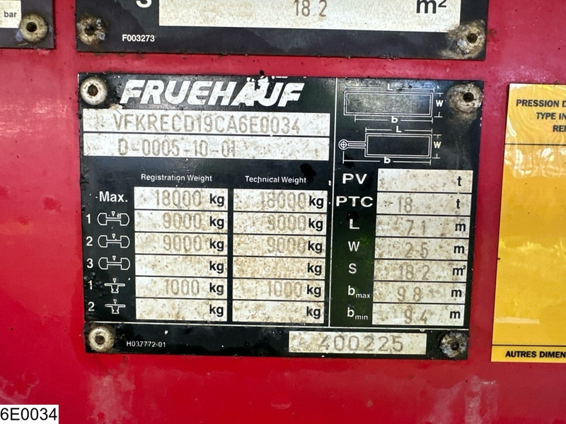 Fruehauf Tautliner - Curtainsider trailer: picture 5 Fruehauf Tautliner - Curtainsider trailer: picture 5