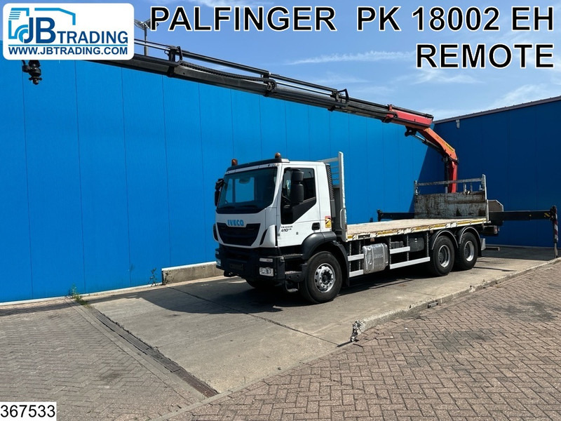 Iveco Trakker 410 6X4, EURO 6, Retarder, Palfinger - Dropside/ Flatbed truck, Crane truck: picture 1 Iveco Trakker 410 6X4, EURO 6, Retarder, Palfinger - Dropside/ Flatbed truck, Crane truck: picture 1