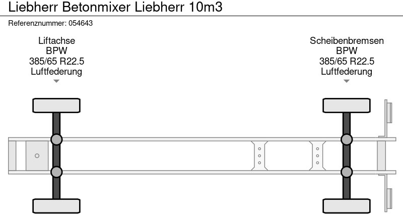 Concrete mixer semi-trailer Liebherr Betonmixer Liebherr 10m3: picture 17