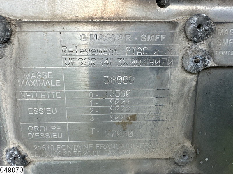 Magyar Chemie 32550 Liter, 1 Comp - Tanker semi-trailer: picture 2 Magyar Chemie 32550 Liter, 1 Comp - Tanker semi-trailer: picture 2