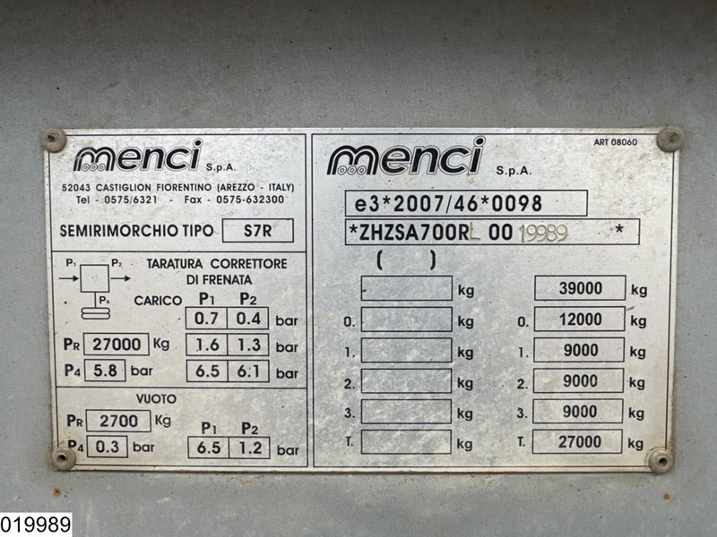 Menci kipper - Tipper semi-trailer: picture 4 Menci kipper - Tipper semi-trailer: picture 4
