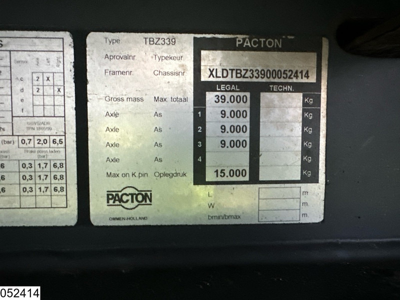 Refrigerated semi-trailer Pacton Koel vries Thermoking 200EL: picture 11