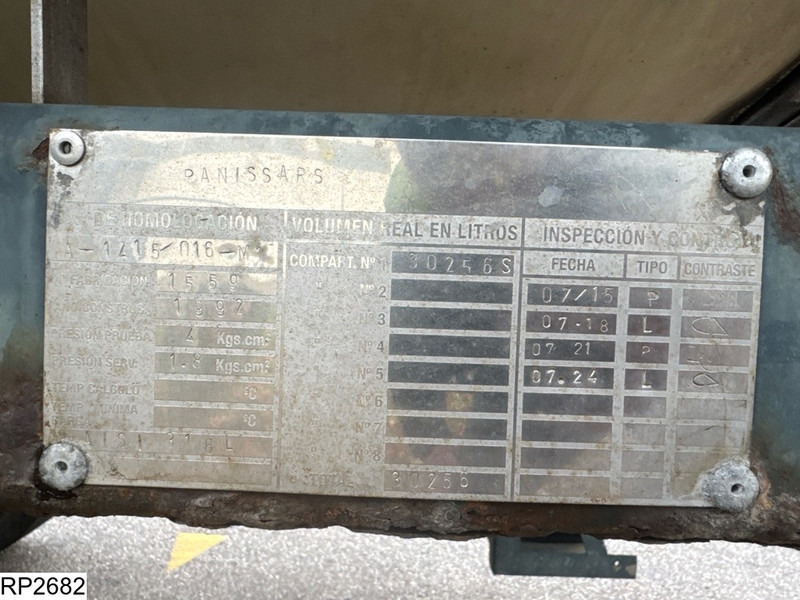 Panissars Chemie 30.256 Liter, 1 Comp - Tanker semi-trailer: picture 4 Panissars Chemie 30.256 Liter, 1 Comp - Tanker semi-trailer: picture 4