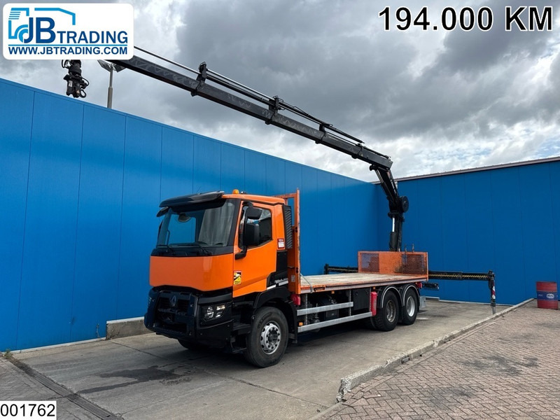 Renault C 380 6X4, EURO 6, HIAB, Remote, Steel suspension - Dropside/ Flatbed truck, Crane truck: picture 1 Renault C 380 6X4, EURO 6, HIAB, Remote, Steel suspension - Dropside/ Flatbed truck, Crane truck: picture 1