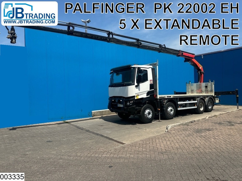 Renault C 430 8X4, EURO 6, Steel suspension, Palfinger - Dropside/ Flatbed truck, Crane truck: picture 1 Renault C 430 8X4, EURO 6, Steel suspension, Palfinger - Dropside/ Flatbed truck, Crane truck: picture 1
