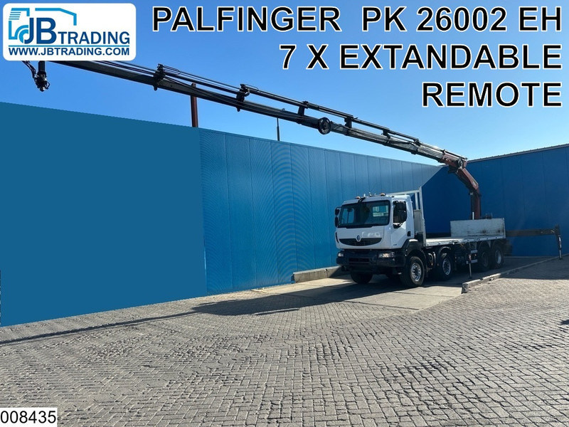 Renault Kerax 430 Dxi 8x4, EURO 5, Palfinger, Remote, Steel suspenion - Dropside/ Flatbed truck, Crane truck: picture 1 Renault Kerax 430 Dxi 8x4, EURO 5, Palfinger, Remote, Steel suspenion - Dropside/ Flatbed truck, Crane truck: picture 1