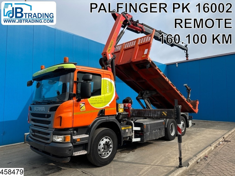 Scania P 340 6x2, CNG, Retarder, Palfinger, Remote - Tipper, Crane truck: picture 1 Scania P 340 6x2, CNG, Retarder, Palfinger, Remote - Tipper, Crane truck: picture 1
