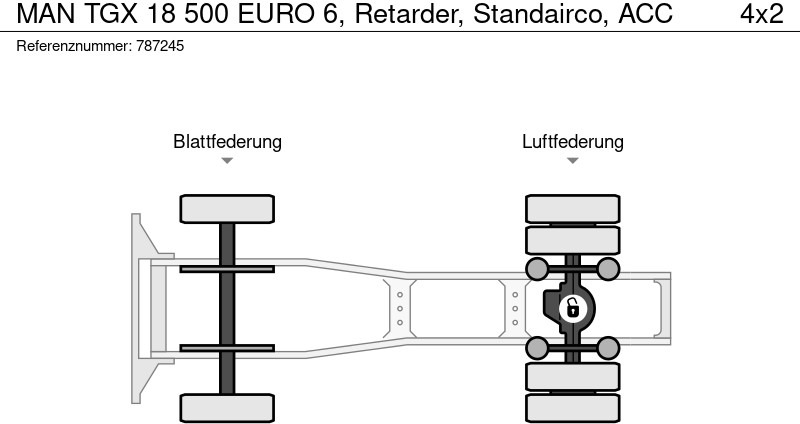 Tractor unit MAN TGX 18 500 EURO 6, Retarder, Standairco, ACC: picture 13 Tractor unit MAN TGX 18 500 EURO 6, Retarder, Standairco, ACC: picture 13