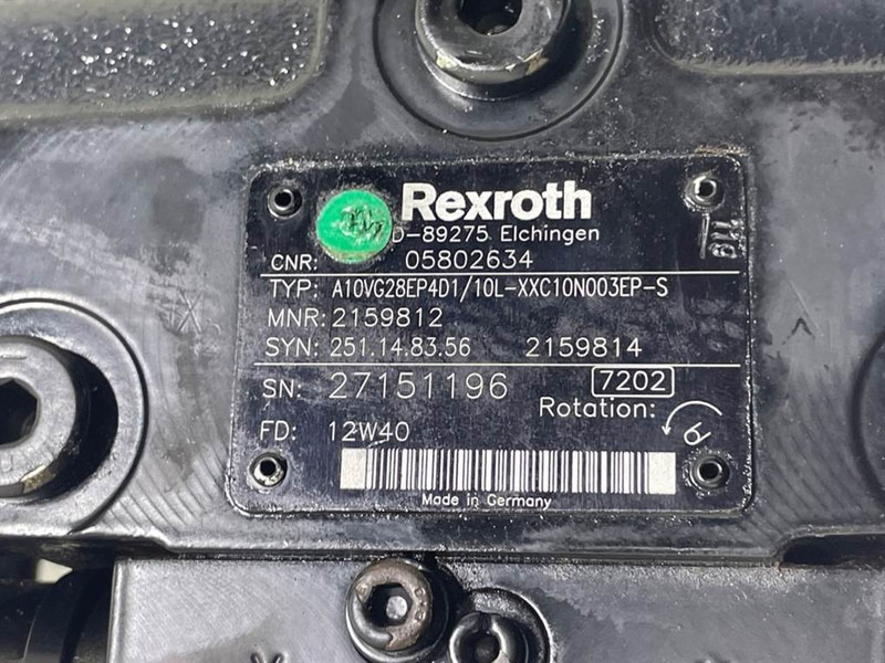 Bomag -Rexroth A10VG28EP4D1/10L-Drive pump/Fahrpumpe - Hydraulics for Construction machinery: picture 4 Bomag -Rexroth A10VG28EP4D1/10L-Drive pump/Fahrpumpe - Hydraulics for Construction machinery: picture 4