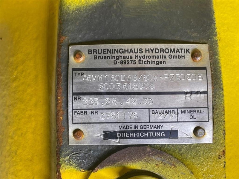Brueninghaus Hydromatik A6VM160DA3/60W-Drive motor/Fahrmotor/Rijmotor - Hydraulics for Construction machinery: picture 5 Brueninghaus Hydromatik A6VM160DA3/60W-Drive motor/Fahrmotor/Rijmotor - Hydraulics for Construction machinery: picture 5