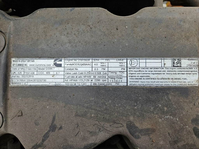 New Engine for Construction machinery Cummins QSB6.7 - Engine/Motor: picture 9