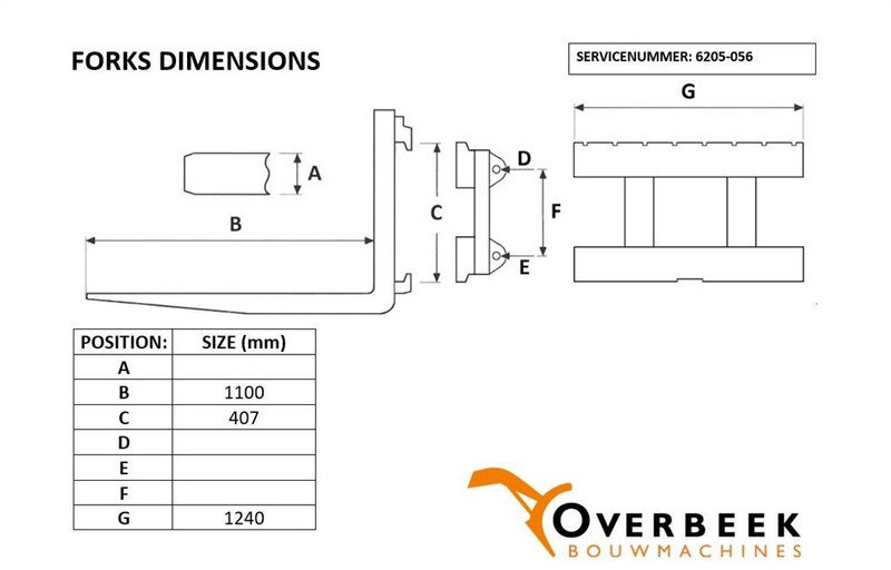 Forks Liebherr L506/L507-P-Kinematik Forks/Palletgabeln/Vorken: picture 6 Forks Liebherr L506/L507-P-Kinematik Forks/Palletgabeln/Vorken: picture 6