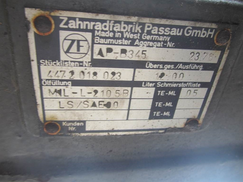 ZF AP-B345 - O&K - Axle/Achse/As - Axle and parts for Construction machinery: picture 3 ZF AP-B345 - O&K - Axle/Achse/As - Axle and parts for Construction machinery: picture 3
