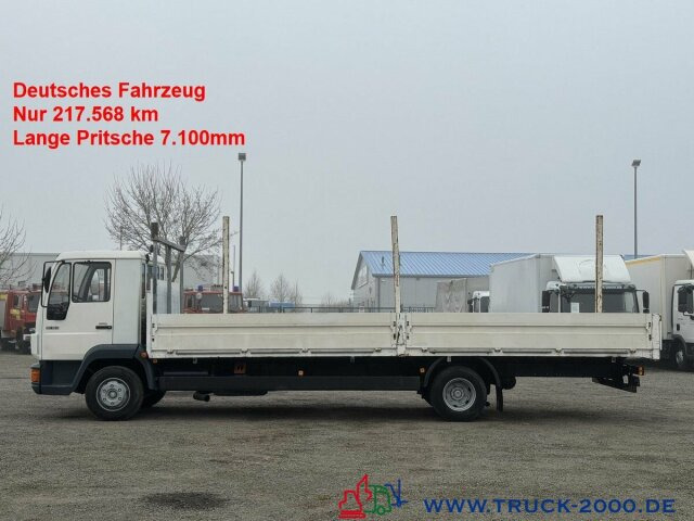 MAN 10.163 Lange Pritsche 7.10m 3 Sitzer Nur 217TKM - Dropside/ Flatbed truck: picture 1 MAN 10.163 Lange Pritsche 7.10m 3 Sitzer Nur 217TKM - Dropside/ Flatbed truck: picture 1